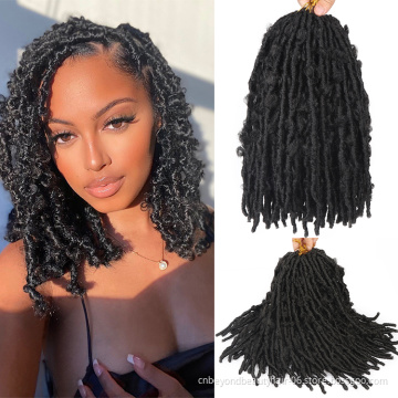 Butterfly Locs Crochet Hair Faux Locs Crochet Hair For Black Women Soft Locs Bob Short Crochet Braids Synthetic Braiding Hair